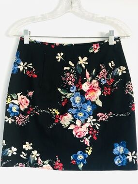 Vintage Jessica McClintock for Gunne Sax Floral Mini Skirt